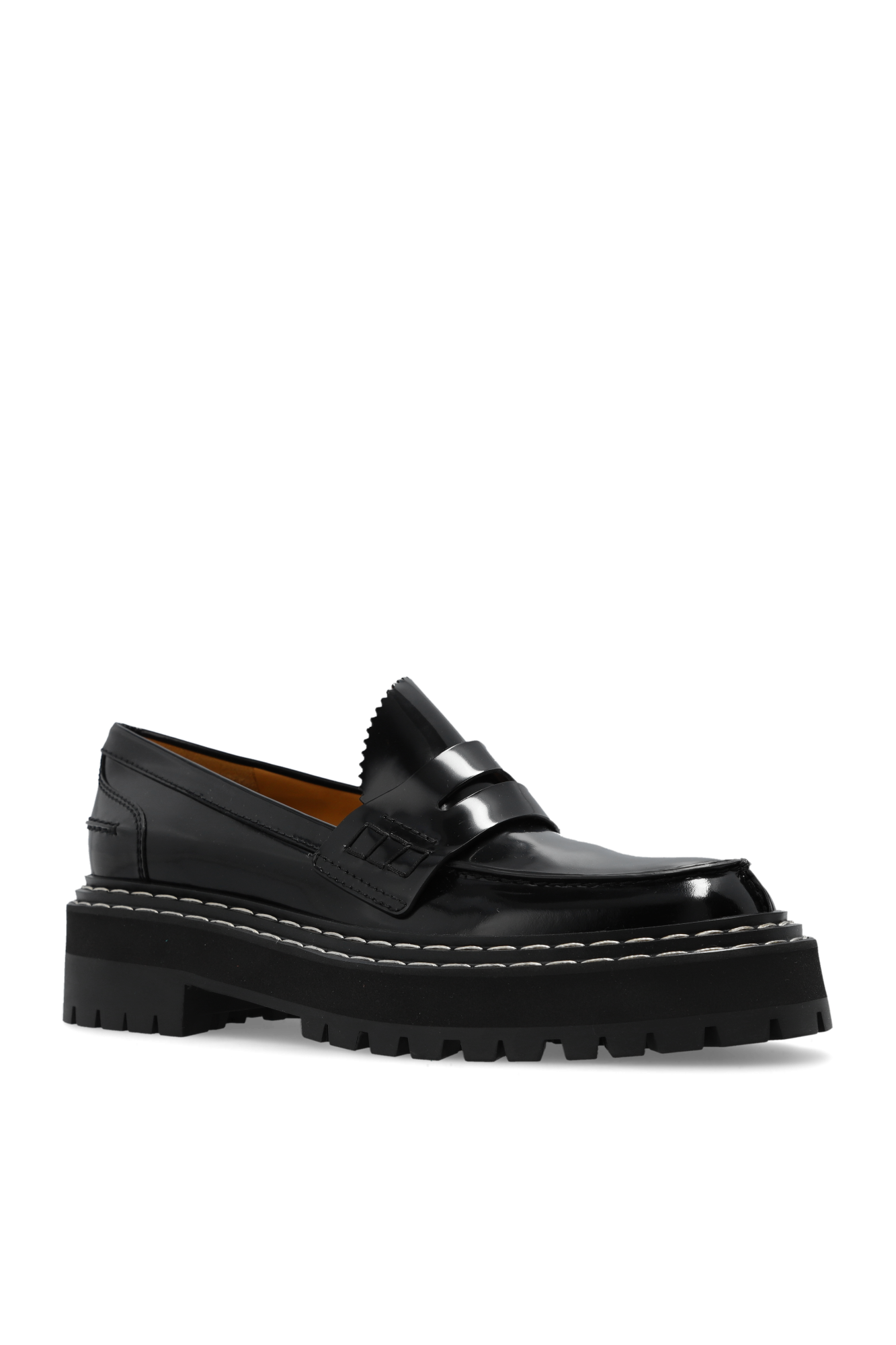 Black Leather loafers Proenza Schouler Vitkac GB